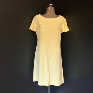 Vintage 1960s Handmade Yellow Shift Dress